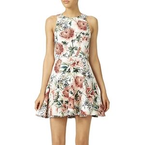 STYLSTALKER Orange Flora Print Dress